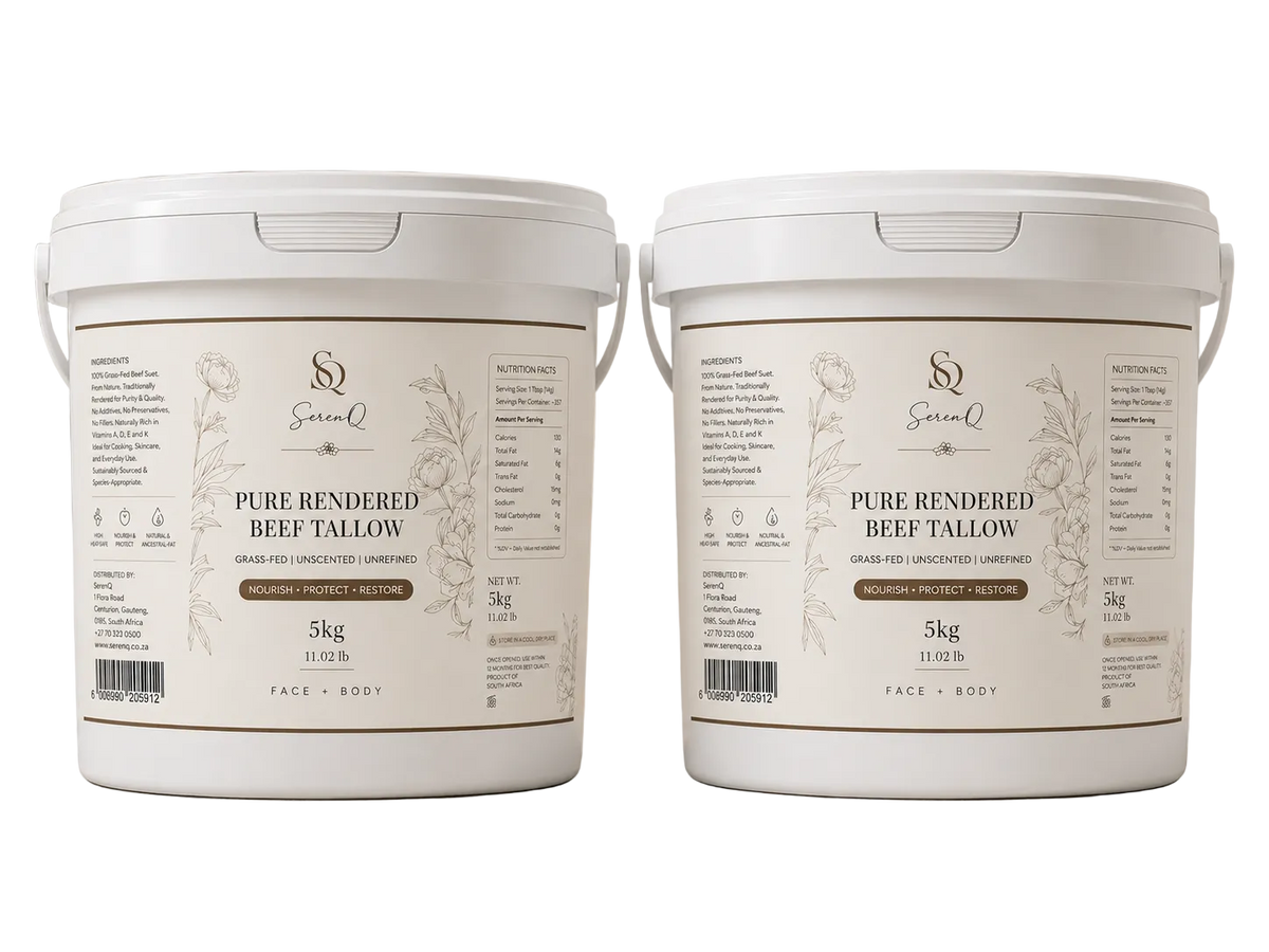 SerenQ Pure Rendered Beef Tallow – Twin Pack