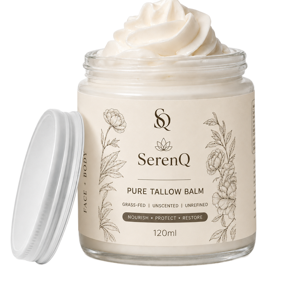 SerenQ Pure Tallow Balm – Single-Ingredient Skin Nourishment, 120ml