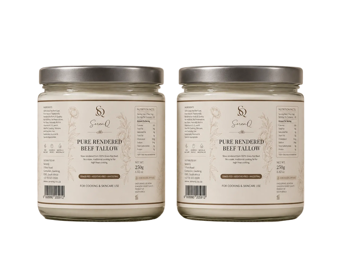 SerenQ Pure Rendered Beef Tallow – Twin Pack