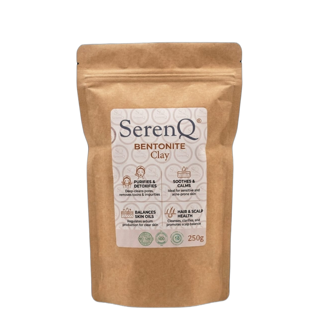 SerenQ Bentonite Clay Powder, 250g jar