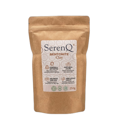 SerenQ Bentonite Clay Powder, 250g jar