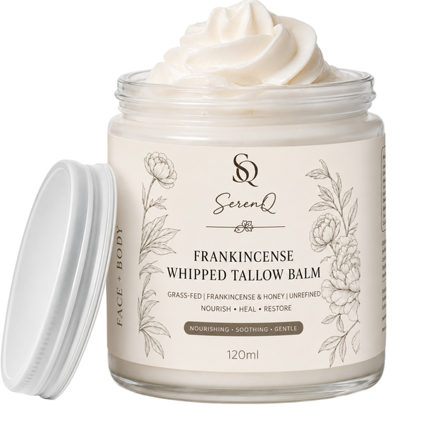 SerenQ Frankincense Whipped Tallow Balm – 120ml