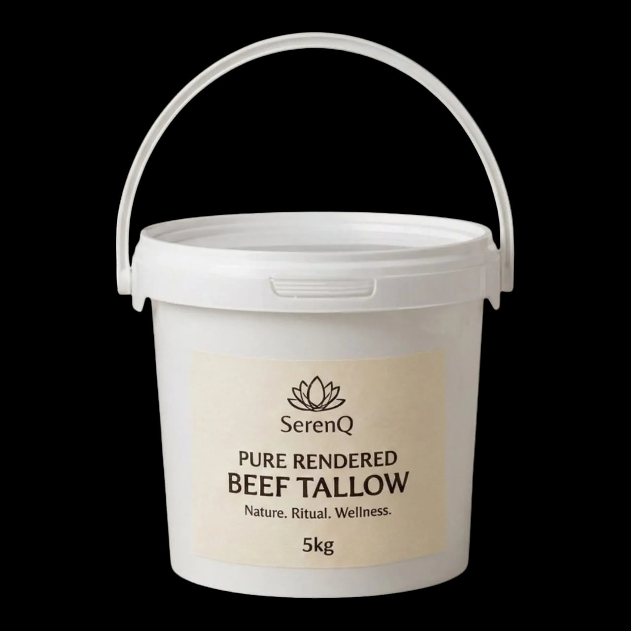 SerenQ Pure Rendered Beef Tallow 5kg — Bulk Pail