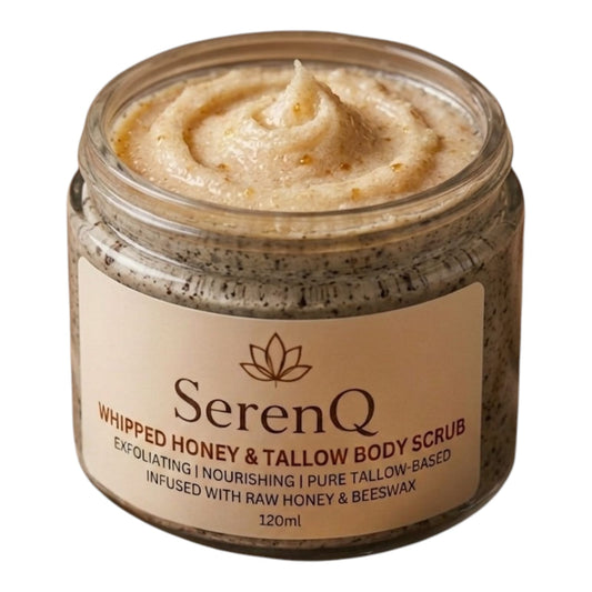 Whipped Honey & Tallow Body Scrub – 120ml
