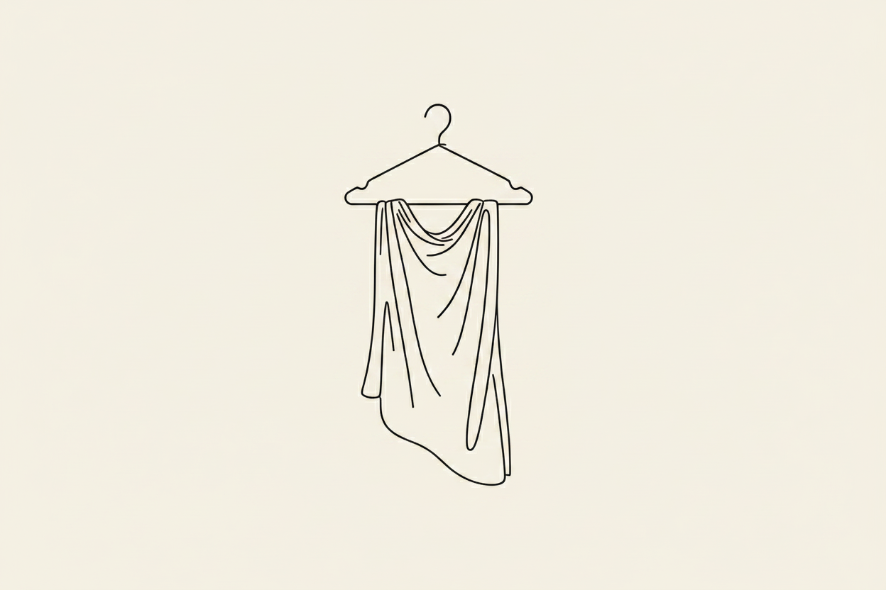 Draped Fabric - Black