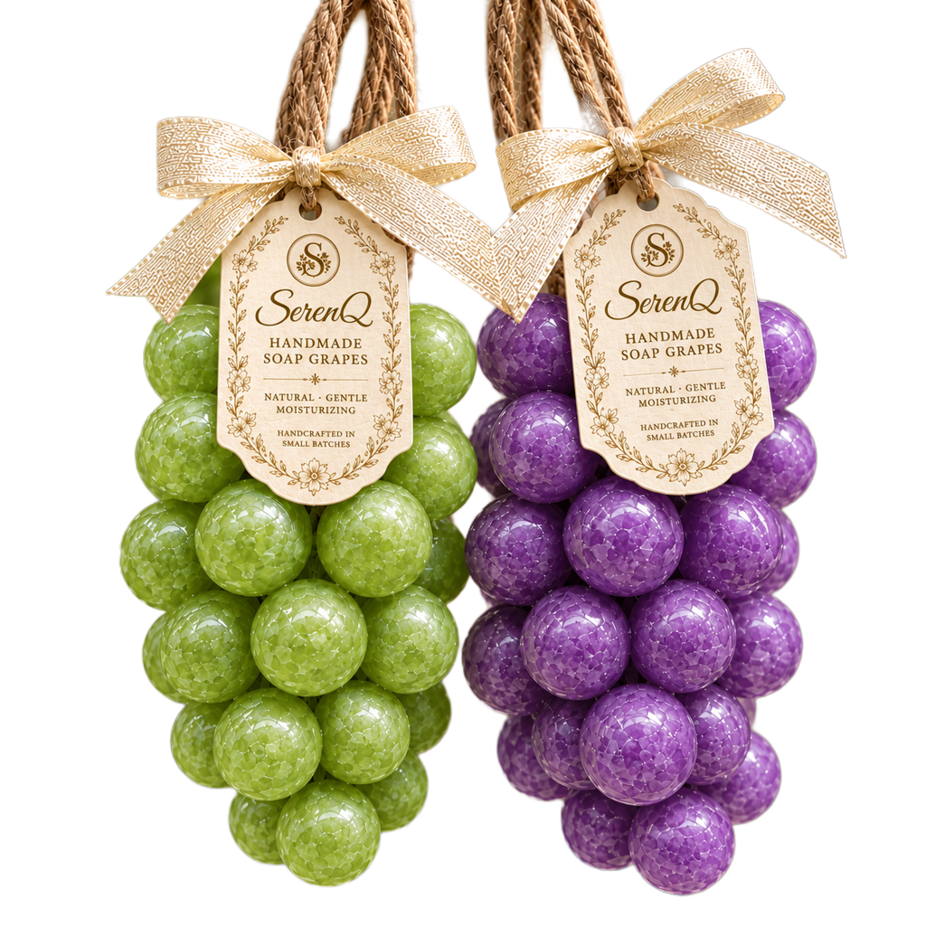 SerenQ Grape Soap on a Rope | Handmade Novelty Bath Soap