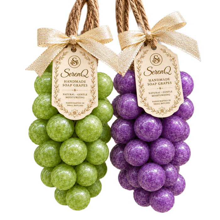 SerenQ Grape Soap on a Rope | Handmade Novelty Bath Soap