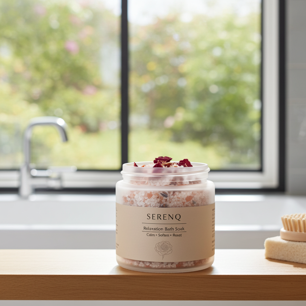 SerenQ Relaxation Bath Soak | Calm, Soften & Reset