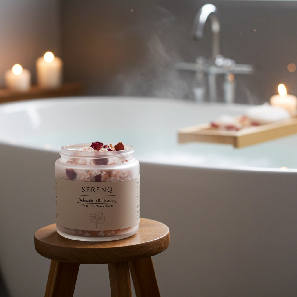 SerenQ Relaxation Bath Soak | Calm, Soften & Reset