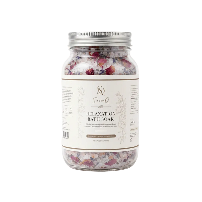 SerenQ Savannah Calm Bath Soak – Lavender & Chamomile Sleep Ritual, 500g